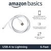 imageAmazon Basics 2Pack USBA to Lightning ABS Charger Cable MFi Certified Charger for Apple iPhone 14 13 12 11 X Xs Pro Pro Max Plus iPad 3 Foot BlackWhite