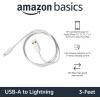 imageAmazon Basics 2Pack USBA to Lightning ABS Charger Cable MFi Certified Charger for Apple iPhone 14 13 12 11 X Xs Pro Pro Max Plus iPad 3 Foot BlackWhite