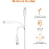 imageAmazon Basics 2Pack USBA to Lightning ABS Charger Cable MFi Certified Charger for Apple iPhone 14 13 12 11 X Xs Pro Pro Max Plus iPad 3 Foot BlackWhite