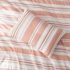 imageAmazon Basics 2Piece Jacquard Microfiber Comforter and Pillow Sham Set AllSeason Bedding Set Pink Striped TwinPink Striped