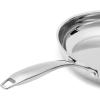 imageAmazon Basics 2Piece Oven Safe Riveted Handle Stainless Steel Induction Frying Pan Set  Silver 8inch ampamp 10inch8Inch  10Inch