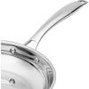 imageAmazon Basics 2Piece Oven Safe Riveted Handle Stainless Steel Induction Frying Pan Set  Silver 8inch ampamp 10inch8Inch  10Inch