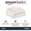 imageAmazon Basics 3 Piece Bedding Set Micromink Sherpa UltraSoft Warm All Season Comforter King Charcoal SolidCream