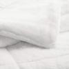 imageAmazon Basics 3 Piece Bedding Set Micromink Sherpa UltraSoft Warm All Season Comforter King Charcoal SolidCream
