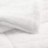 imageAmazon Basics 3 Piece Bedding Set Micromink Sherpa UltraSoft Warm All Season Comforter King Charcoal SolidCream