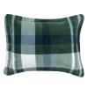 imageAmazon Basics 3 Piece Bedding Set Micromink Sherpa UltraSoft Warm All Season Comforter King Charcoal SolidGreen Plaid