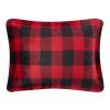 imageAmazon Basics 3 Piece Bedding Set Micromink Sherpa UltraSoft Warm All Season Comforter King Charcoal SolidRed Buffalo Plaid