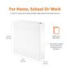 imageAmazon Basics 3 Ring Binders 2 Inch 4 Pack DRing Organizer for School Home Office White2Pack