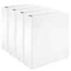 imageAmazon Basics 3 Ring Binders 2 Inch 4 Pack DRing Organizer for School Home Office White4Pack