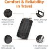 imageAmazon Basics 30Inch Large Rolling Duffle Bag with Wheels and Handle Travel Duffle Bag with Durable Ripstop Polyester Material 2 Layers of Space Multiple Interior and Exterior Pockets BlackBlack