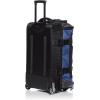 imageAmazon Basics 30Inch Large Rolling Duffle Bag with Wheels and Handle Travel Duffle Bag with Durable Ripstop Polyester Material 2 Layers of Space Multiple Interior and Exterior Pockets BlackBlue