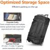 imageAmazon Basics 30Inch Large Rolling Duffle Bag with Wheels and Handle Travel Duffle Bag with Durable Ripstop Polyester Material 2 Layers of Space Multiple Interior and Exterior Pockets BlackBlack