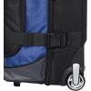 imageAmazon Basics 30Inch Large Rolling Duffle Bag with Wheels and Handle Travel Duffle Bag with Durable Ripstop Polyester Material 2 Layers of Space Multiple Interior and Exterior Pockets BlackBlue