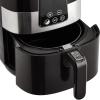 imageAmazon Basics 32 Quart 6In1 Air Fryer Fry Crisp Roast Bake Reheat Dehydrate NonStick with Timer Auto ShutOff Digital Touch Screen 180400F 1400W BlackSilverDigital