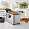 imageAmazon Basics 32Qt 30L Deep Fryer with 12Cup Oil Capacity Adjustable Temperature Easy Draining Basket Stainless Steel Exterior Viewing Window 1500W Black ampamp Silver32Qt  Black  Silver