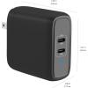 imageAmazon Basics 36W TwoPort USBC Wall Charger for Tablets and Phones with Power Delivery  White 234 x 109 x 221 in PD36U2TNBBlack