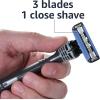 imageAmazon Basics 3Blade Disposable Razors for Men 6 Count 2 Packs of 3 Previously Solimo