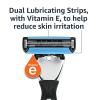imageAmazon Basics 3Blade Motion Sphere Razor for Men with Dual Lubrication Handle ampamp 20 Cartridges Cartridges fit Amazon Basics Razor Handles only 21 Piece Set Black Previously Solimo12 Count Pack of 1