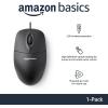 imageAmazon Basics 3Button USB Wired Mouse with Scrolling and Tracking  Standard Black1Pack