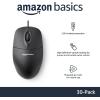 imageAmazon Basics 3Button USB Wired Mouse with Scrolling and Tracking  Standard Black30Pack