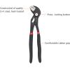 imageAmazon Basics 3Piece Quick Release Groove Joint Pliers Set Drop Forged Chrome Vanadium Steel Includes 7inch10inch and 12inch Black3Piece