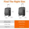 imageAmazon Basics 3Piece Set 21quot 23quot 28quot Softside Suitcases With Wheels With Four 360Degree Multidirectional Spinner Wheels Expandable Space Zippered Pocket and Straps Telescopic Handle BlackBlack