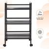 imageAmazon Basics 3Tier Metal Rolling Cart Black