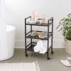 imageAmazon Basics 3Tier Metal Rolling Cart Black