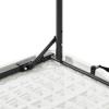 imageAmazon Basics 4 Foot Rectangular Folding Dining Table 4 Adjustable Height Settings with Carrying Handle Indoor ampamp Outdoor Washed Black 478 x 239 x 339 inWhite