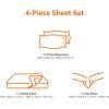 imageAmazon Basics 4 Piece Bed Sheet Set 100 Cotton Jersey Includes Super Soft Flat and Fitted Sheets Pillowcase Queen Light Gray SolidBlush