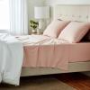 imageAmazon Basics 4 Piece Bed Sheet Set 100 Cotton Jersey Includes Super Soft Flat and Fitted Sheets Pillowcase Queen Light Gray SolidBlush