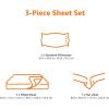 imageAmazon Basics 4 Piece Bed Sheet Set 100 Cotton Jersey Includes Super Soft Flat and Fitted Sheets Pillowcase Queen Light Gray SolidChambray