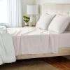 imageAmazon Basics 4 Piece Bed Sheet Set 100 Cotton Jersey Includes Super Soft Flat and Fitted Sheets Pillowcase Queen Light Gray SolidOatmeal