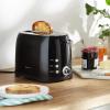 imageAmazon Basics 4 Slice Toaster 6 Browning Settings Removable Crumb Tray Bagel and Defrost Function Cancel Button 1600W BlackBlack