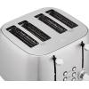 imageAmazon Basics 4 Slice Toaster 6 Browning Settings Removable Crumb Tray Bagel and Defrost Function Cancel Button 1600W BlackBrushed Silver