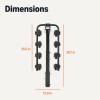 imageAmazon Basics 4Bike Hitch Rack with 2quot Hitch for Car SUV and Truck Foldable Steel Frame with AntiRattle Design