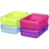 imageAmazon Basics 4Pack Large Pencil Cases  Durable Plastic School Supply Pencil Box  MultiColor Student Organization Cases for Office College ampamp Classroom SuppliesMulti