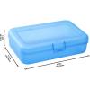 imageAmazon Basics 4Pack Large Pencil Cases  Durable Plastic School Supply Pencil Box  MultiColor Student Organization Cases for Office College ampamp Classroom SuppliesMulti