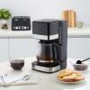 imageAmazon Basics 5 Cup Drip Coffee Maker Coffee Machine with Glass Coffee Pot 08 Qt Auto Shutoff Auto Pause Removable Filter Basket Matte Black12Cup