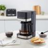 imageAmazon Basics 5 Cup Drip Coffee Maker Coffee Machine with Glass Coffee Pot 08 Qt Auto Shutoff Auto Pause Removable Filter Basket Matte Black12Cup