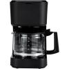 imageAmazon Basics 5 Cup Drip Coffee Maker Coffee Machine with Glass Coffee Pot 08 Qt Auto Shutoff Auto Pause Removable Filter Basket Matte Black5Cup