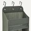 imageAmazon Basics 5 Tier Over the Door Organizer Large 64 x 545 x 149 in Dark Grey