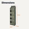 imageAmazon Basics 5 Tier Over the Door Organizer Large 64 x 545 x 149 in Dark Grey