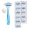 imageAmazon Basics 5Blade Razor for Women Handle 2 Cartridges ampamp Shower Hanger Cartridges fit Amazon Basics Razor Handles only Previously Solimo12 Count Pack of 1