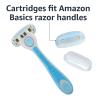 imageAmazon Basics 5Blade Razor for Women Handle 2 Cartridges ampamp Shower Hanger Cartridges fit Amazon Basics Razor Handles only Previously Solimo2 Count Pack of 1