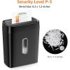 imageAmazon Basics 6 Sheet Cross Cut Paper and Credit Card Home Office Shredder with 38 Gallon Bin BlackBlack