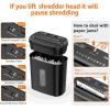 imageAmazon Basics 6 Sheet Cross Cut Paper and Credit Card Home Office Shredder with 38 Gallon Bin BlackBlack