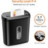 imageAmazon Basics 6 Sheet Cross Cut Paper and Credit Card Home Office Shredder with 38 Gallon Bin BlackBlack