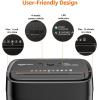 imageAmazon Basics 6 Sheet Cross Cut Paper and Credit Card Home Office Shredder with 38 Gallon Bin BlackBlack