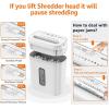 imageAmazon Basics 6 Sheet Cross Cut Paper and Credit Card Home Office Shredder with 38 Gallon Bin BlackWhite